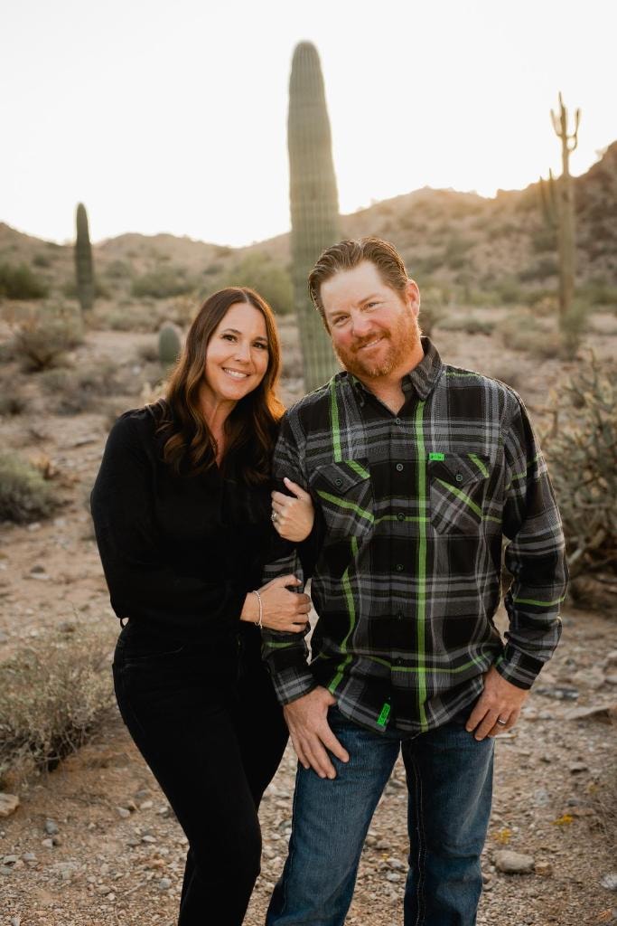 Founders of Precision Granite & Marble in the Arizona desert